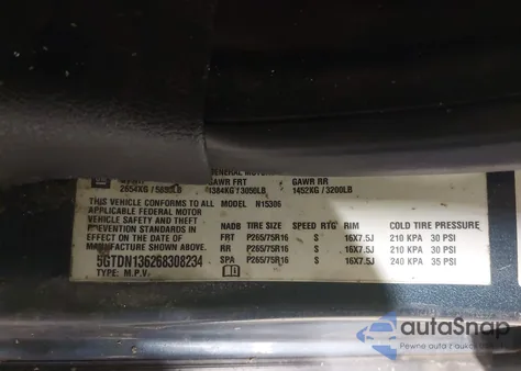 2006 Hummer H3 Suv z USA, uszkodzony, nr VIN 5GTDN136268308234